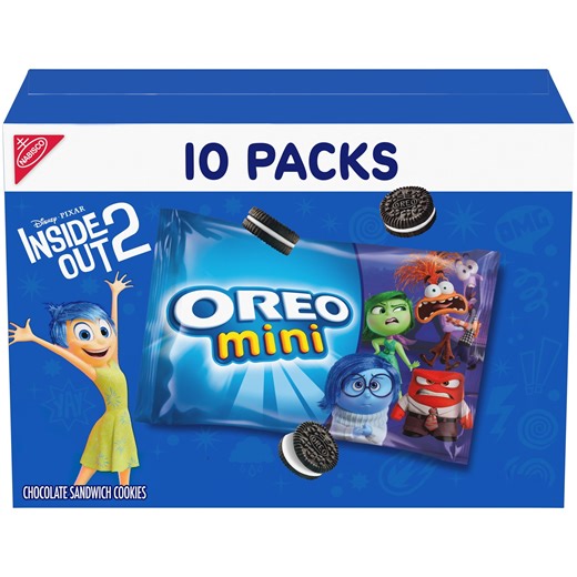 OREO Mini Chocolate Sandwich Cookies, 10 Snack Packs