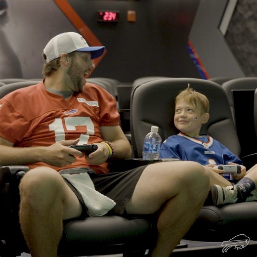 A visit we'll never forget. Special thanks to our friends Tensyn and Mason for spending their day with us at One Bills Drive! 🤗 | Buffalo Bills