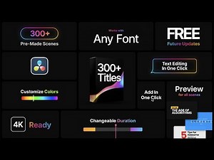 Easy Typography Text Animation in DaVinci Resolve (Templates + Tutorials)