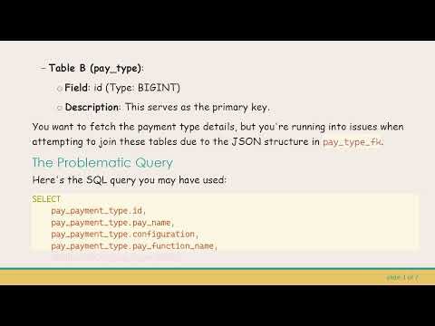 Using LEFT JOIN with JSON Fields in MySQL