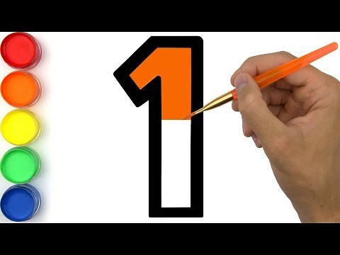 Number coloring pages Learn Colors Learn numbers for kids