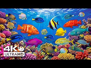 Underwater Wonders 4K 🐠 | Amazing Fish, Coral Reefs & Aquarium Sounds for Deep Sleep