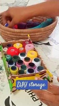 sewing supplies storage #sewing #sewingsupplies