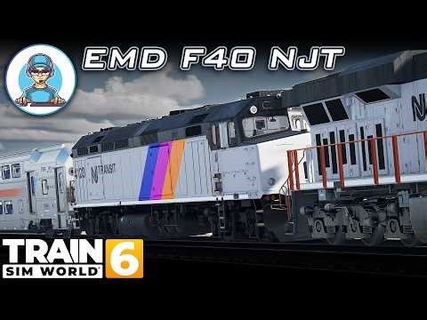 EMD F40ph NJ Transit (Custom Livery) ‪@TrainSimWorld‬ ​‪@TheNewJerseyTransit‬