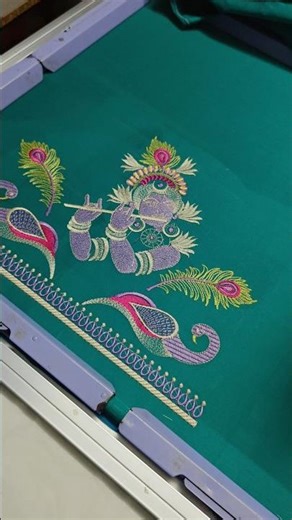 Computer embroidery work | New designs #embroidery #embroiderylover #embrodering #fashion