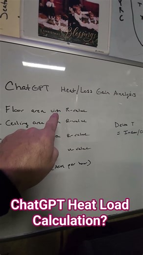 ChatGPT Heat Load Calculation? #hvac #hvactraining