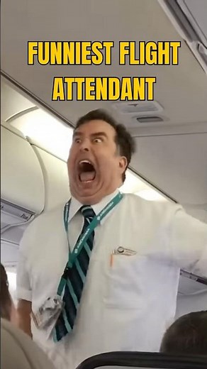 Funniest Flight Attendant Ever? 😂