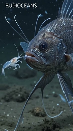 Tripod Fish's Incredible Hunting Strategy | Standing on the Ocean Floor 🐟🌊 #tripodfish #ocean