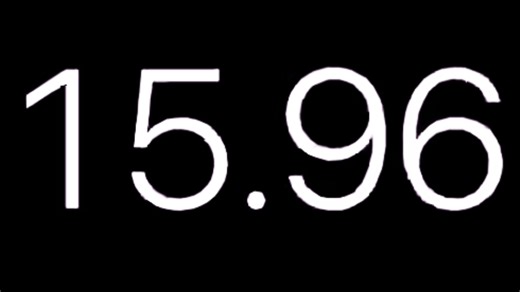 不同字体的60秒计时器