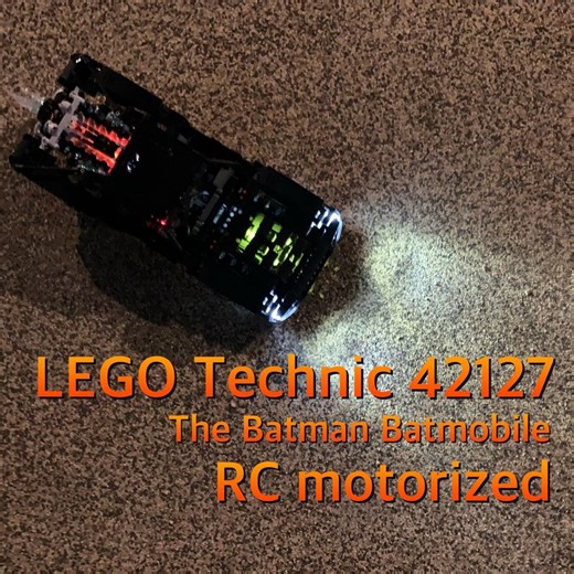 LEGO MOC-118448 LEGO technic 42127 The batman batmobile RC motorized (Technic 2022)