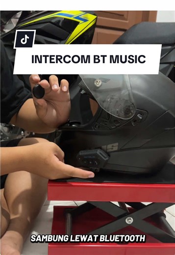Intercom music dan bisa angkat telfon bisa smabung kehp #intercomhelm #intercombluetooth