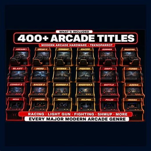 TeknoParrot Complete Rom Set - 400+ Games — ArcadeSystems.co.uk
