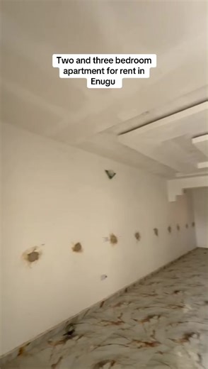 virgin two and three bedr flat available at Trans Ekulu, Enugu. Features; Pop ceiling All ensuite with visitors toilet Water heater Wardrobe and kitchen cabinet (in view) Borehole (in view ) Personal prepaid and overhead tank (in view) Rent for three bedr 2M Rent for two bedr 1.5M -1year and 6months or 2yrs plan required preferably- Moving in on or before ending of May. #fyp #viralllllll #enugu