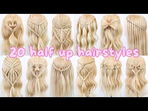 20 Half Up Hairstyles For Beginners - Braided Summer Hairstyles - Easy Half up Half Down Hairstyles