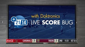 Live Score Bug grabs your game data and overlays it on your live video feed giving you a real-time, professional look for all your streamed events. https://bddy.me/3kHigzf | Daktronics | Facebook