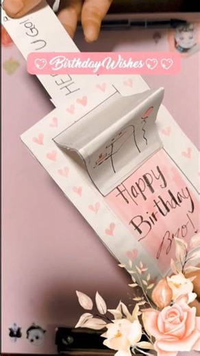 DIY Birthday Card Ideas 🎂 | Cute & Easy Handmade Card for Brother #shorts #brother