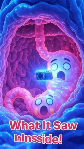 He Swallowed a Tiny Camera… What It Saw Inside His Stomach #shorts