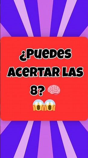 🧠 ¿Puedes resolver estas 8 preguntas de IQ? | Nivel intermedio 🔥 #quiz #trivia #quiztime