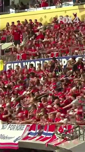 Norway's 'Viking Row' inside Dallas Stadium