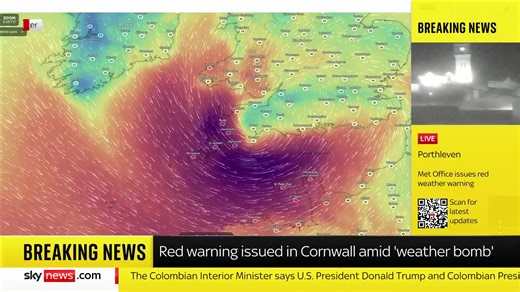 Storm Goretti hits the UK | The UK Tonight with Sarah-Jane Mee | Live coverage from across the country Latest updates: https://trib.al/g2qjT9O | Sky News