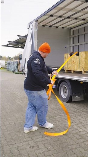 How to tie down a box crosswise