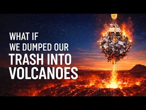 what if we dumbed our trash into volcanoes
