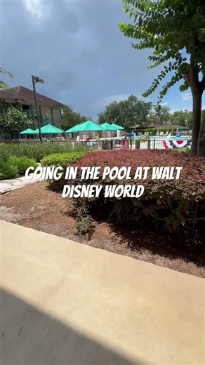 Going in the pool at shades of green resort at Walt Disney World Orlando, Florida resort !!￼