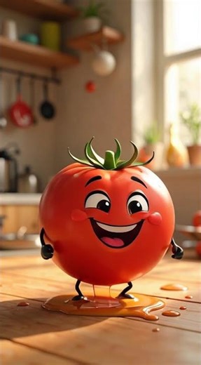 Dancing Tomato in the Kitchen! 🍅💃