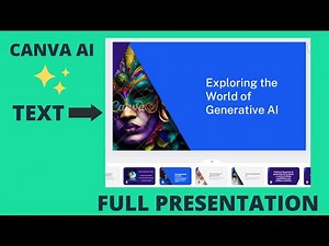 ✨Text to Presentations 🚀 Canva AI Step-by-step Guide