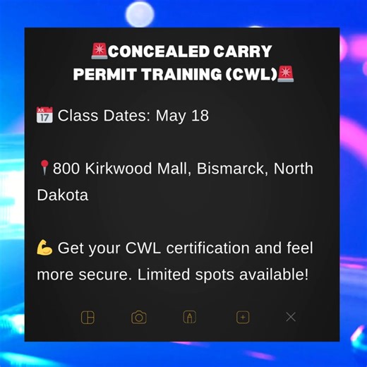 The #1 Concealed Carry Class in North Dakota! ✅ Get Your North Dakota concealed carry Multi-State Permit ✅ Legally Carry in North Dakota, Idaho, Michigan, Minnesota, Utah, South Dakota and 34 other states ✅ Certified in Just One Class! ️ Training available now—reserve your seat today! | Concealed Coalition | Facebook