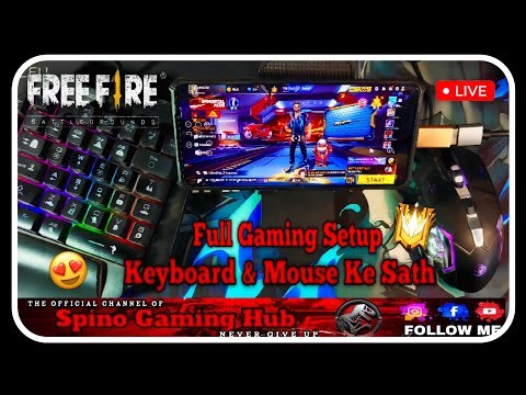 🔥Ultimate Keyboard & Mouse FF Mobile gaming setup 📲🖱️⌨️| Spinogaminghub #shortslive #freefire #viral