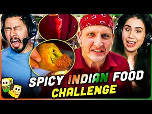 SPICY INDIAN STREET FOOD CHALLENGE IN DELHI Reaction! | Best Ever Food Review Show
