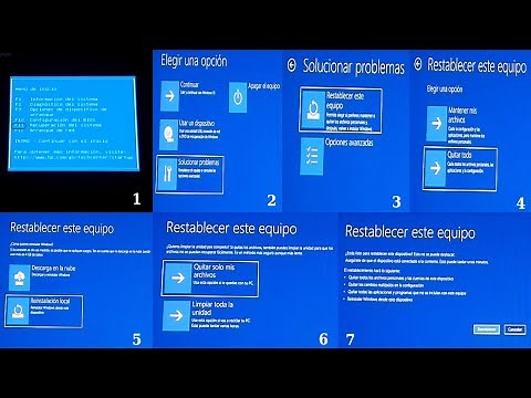 Reinstalar Windows 10 en HP 24 | Cómo reinstalar Windows 10 | Restablecer Windows 10