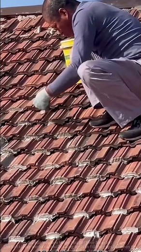 Easy roof tile leak fix anyone can do #shorts #homerepair #roofing