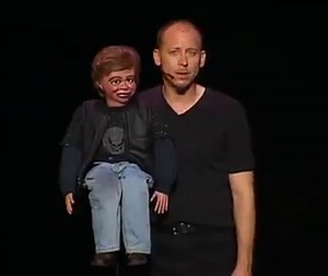 SO for Work From Home Wednesday, I thought we'd go WAAAY back to the first DVD and put up Chuck calling the devil on a very retro mobile phone. Remember there are more videos on Youtube at www.youtube.com/user/TwistedPuppetChuck | David Strassman