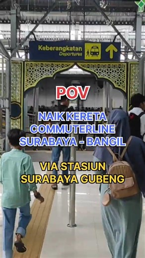 POV Naik Kereta CommuterLine Dari Surabaya Ke Bangil, Pasuruan | Tips Naik Kereta #KAI #INKA #Kereta