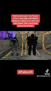 Locked my Power Armor at Castle so no one can take them! #fallout4 #twitch #twitchclips #gamers