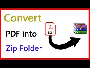 How to Convert PDF or Document into ZIP File 2020 | PDF or Document Ko Zip folder mai kaise badle.