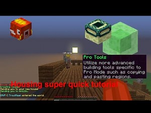 Quick HYPIXEL HOUSING TUTORIAL