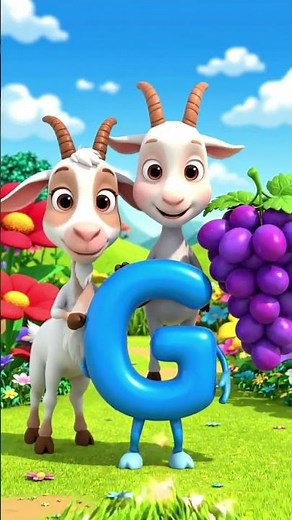 Fun Phonics for Kids | Goat, Grapes, Grass 🌱 #Shorts