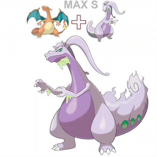 Fusing Charizard With Hydreigon, Goodra & Hisuian Goodra! #Shorts