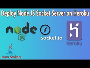 How to deploy node js socket server on heroku real time online chat application