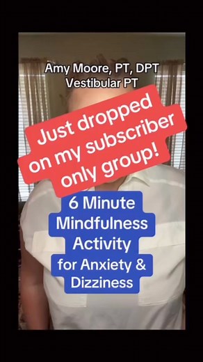 Anxiety-driven dizziness getting you down? Subscribe to become a part of my subscriber only group to gain access to premium content aimed at solutions to real life dizziness problems! #dizziness #subscriberonly #vertigo #anxiety #dizzinessrelief #anxietyrelief | The Dizzy PT