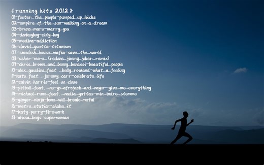 跑步音乐《running hits 2012》CD1-190步频BPM