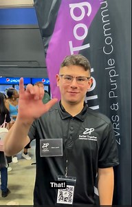 4.9K views · 59 reactions | Some of our ZP team members shared their favorite ASL signs! What's your favorite sign? 樂 #BetterTogether Video Description: The first clip shows the text "What's your favorite sign?" in white text over a black background. The next few clips show various people signing in ASL their favorite signs. The video ends with the ZP Better Together logo in white over a black background. | Purple Communications | Facebook