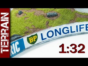 Grassy hillside terrain tutorial (1:32 Scalextric modelling)