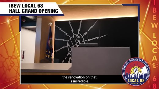 You have to see it to believe it! We are so excited to share the completely remodeled IBEW Local 68 hall. We literally gutted the space to put in new offices, walls, furniture, and upgraded all the electrical and lighting. The transformation is incredible. This hall tells our story and gives us a new sense of freedom, growth, and expansion. Thank you to everyone who showed up for the grand opening and to the union partners who made this possible. #IBEW #Local68 #UnionHall #GrandOpening #Communit