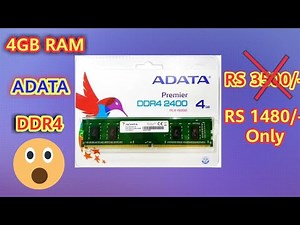 ADATA DDR4 4GB RAM || Unboxing || Full Review