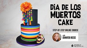 Dia de los Muertos Cake Tutorial