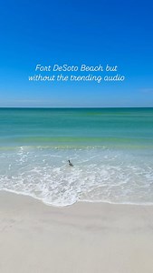 Good morning from America’s Favorite Beaches! Sound up for the beautiful sights and sounds from one of our favorites! 🔊🌊 #FortDeSotoBeach #Florida #ASMR #VisitSPC | Visit St. Pete-Clearwater